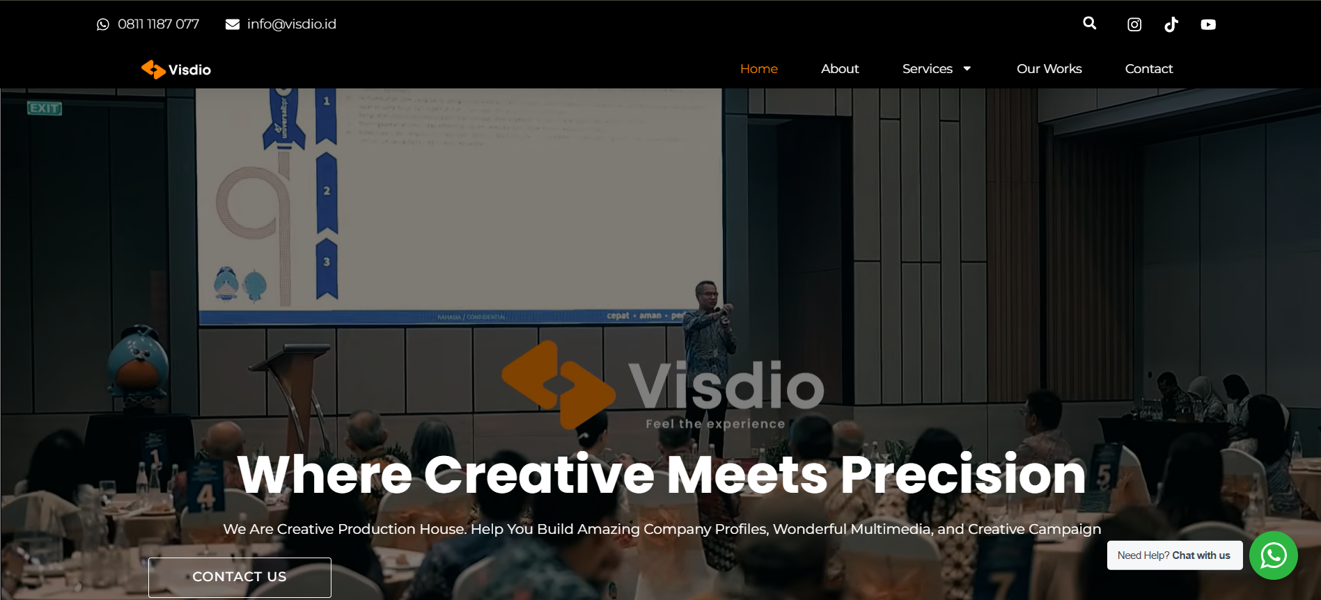 Preview website Visdio